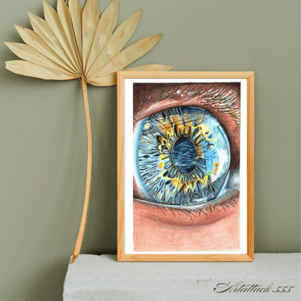 Radiant Vision - Human Eye Wall Art - Image 4